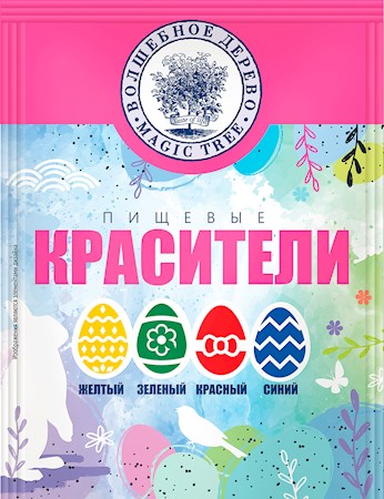 20St W.D. Ostereier-Farben 4 Farben // Набор пищевых красителей 4 цвета