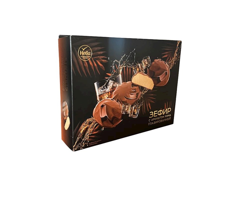 185g Neva Sevir in Schokolade mit Rum-Aroma  // Зефир с ароматом рома глазированный