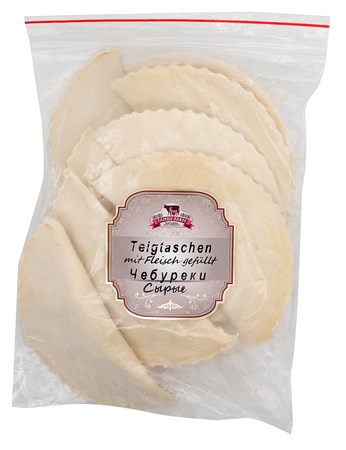 600g Family Farm Chebureki/Tschebureki gefroren hausmacher Art  //  Чебуреки  из свинины, сырые 