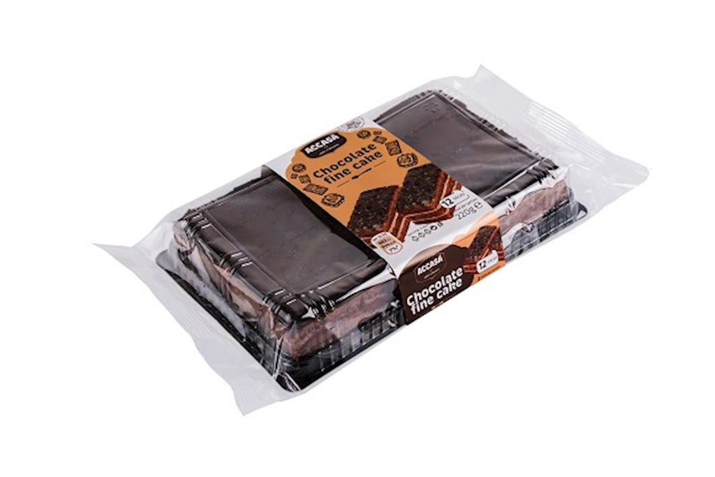 220g Accasa Kakaokuchen m Vanille/Prajitura cu cacao // Торт с какао и ванильным кремом