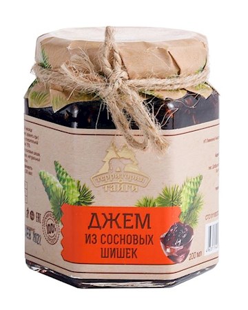 250g TerritorijaTaigi Brotaufstrich in Tannenzapfen // Джем из сосновых шишек 