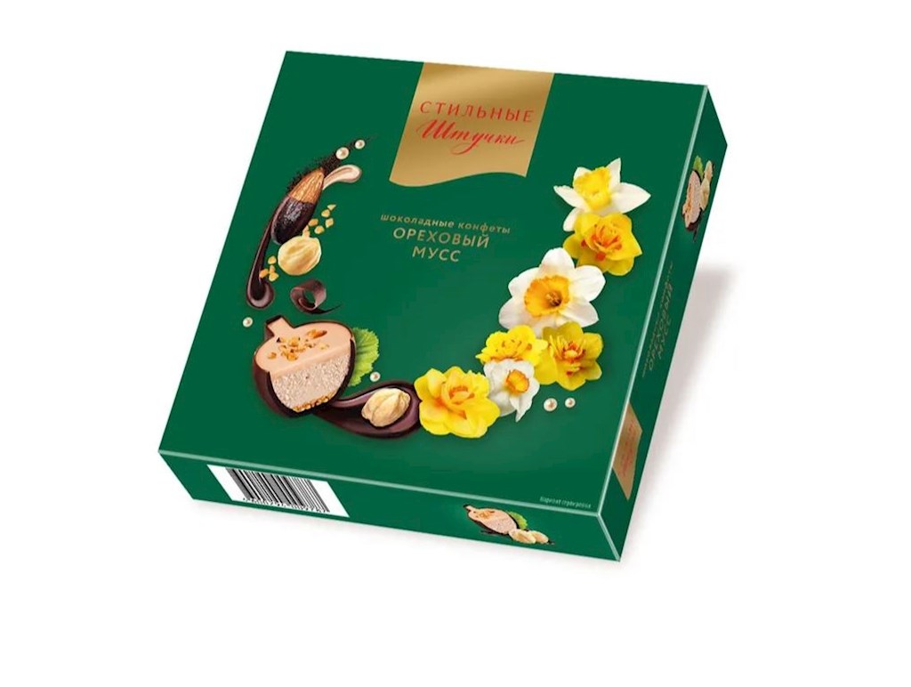 104g Stilnie Stuchki Pralinen „Nussmousse“ // Конфеты шоколадные "Ореховый мусс" 