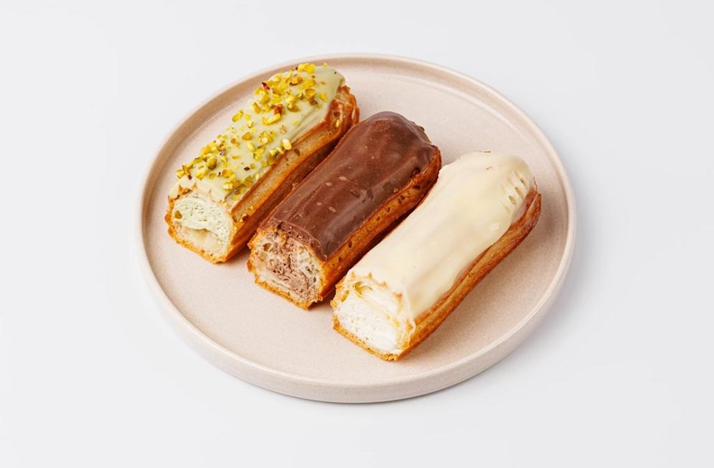 210g Spasibo Mama Eclair (Pistazie, Vanille, Schokolade) // Эклер ассорти (фисташка, ваниль, шоколад)