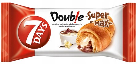 110g 7 Days Double Croissant Kakao/ Vanille // Круассан Какао-ваниль