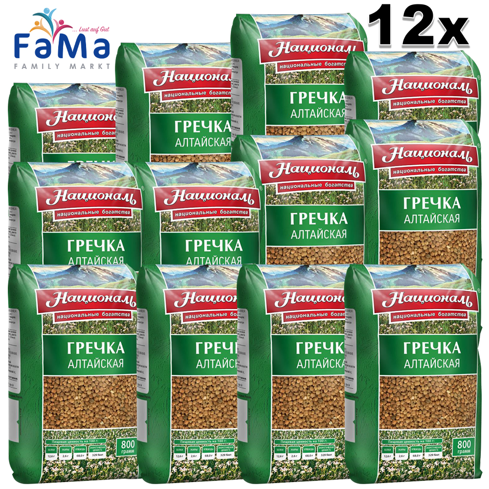 12er Pack Buchweizen 9,6kg aus dem Altay-Gebiet