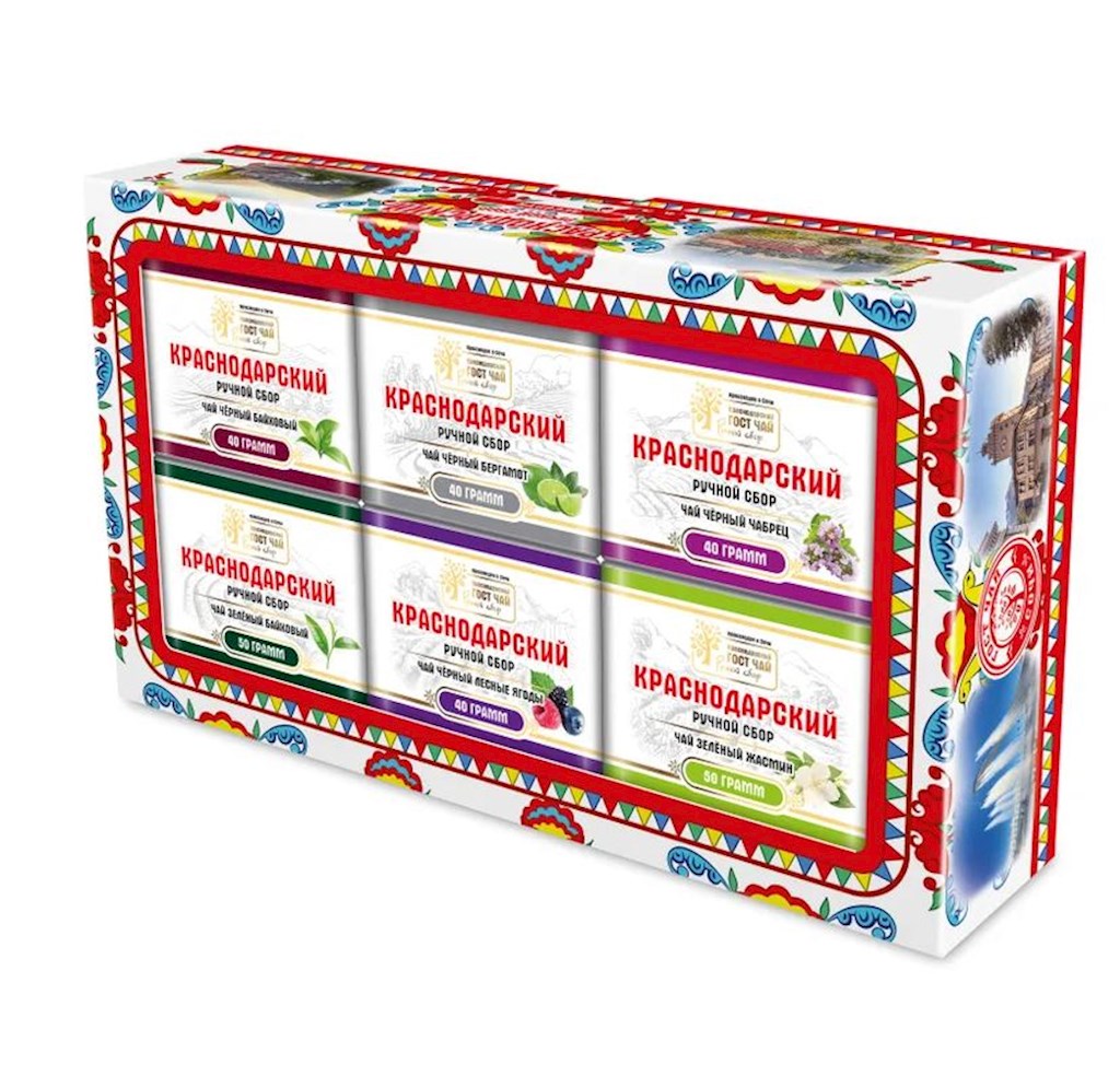 260g KrasnodarGostTee Geschenkset Tee Assorti Nr.6  // Подарочный набор Чая 6 