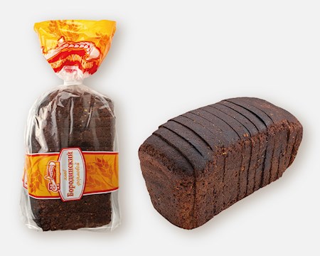 350g Nizegorodskiy Roggenweizenbrot Borodino geschn. -18°C // Хлеб Бородинский ржано-пшеничный, нарезанный 