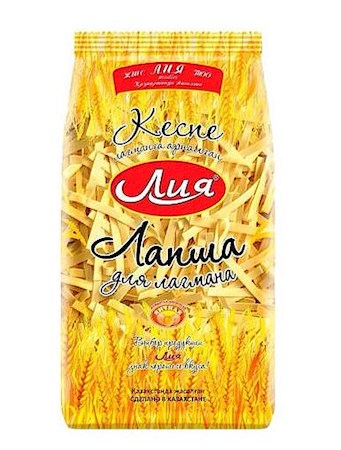 700g LIJA Schnittnudel für Lagman // Лия Лапша Лапша яичная Лагманная