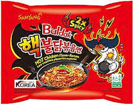 135g Sam Yang Buldak Ramen Hühnchen 2xSpicy // Острый цыпленок, Лапша Кимчи (Рамён)