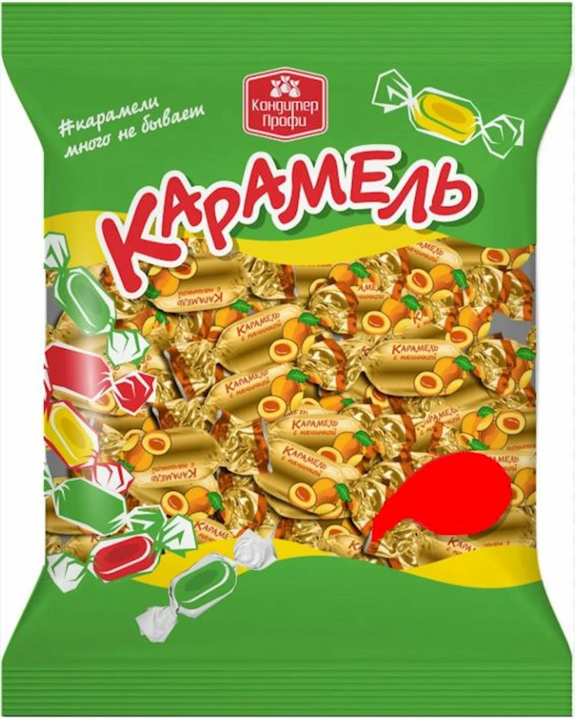 250g KonditerProfi Karamell mit Aprikosenfüllung // Карамель с начинкой Абрикос