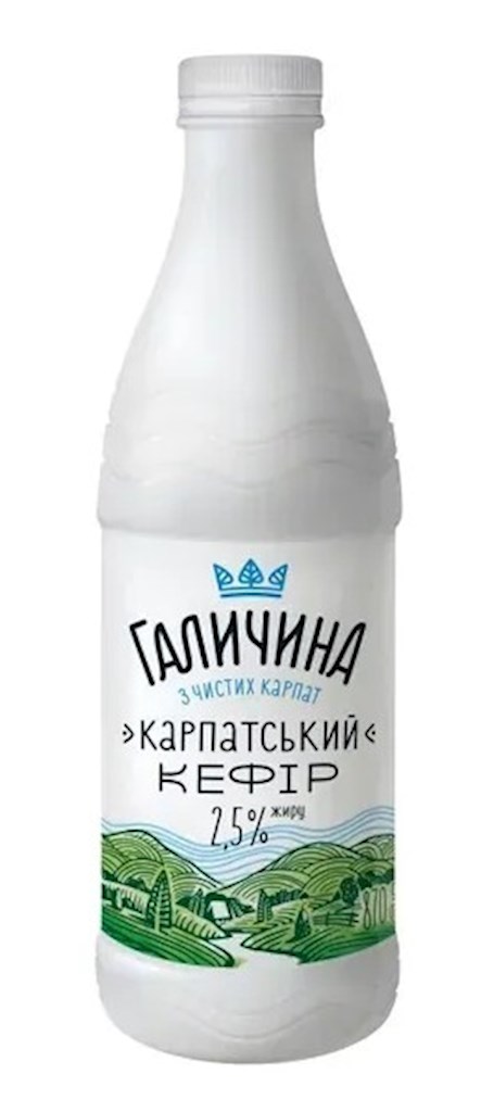 870g Galychyna Kefir Karpatskij 2,5% Fett // Кефір "Карпатський" ПЕТ 2,5%