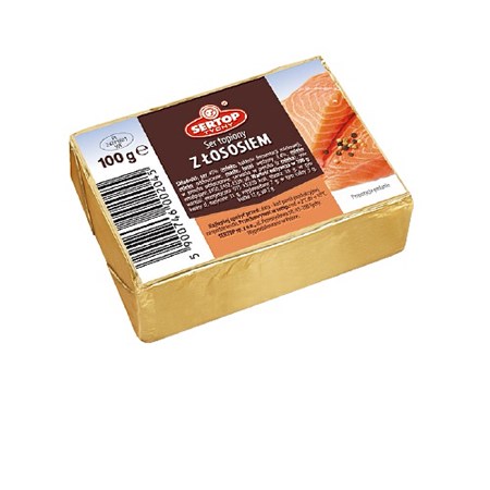 100g Sertop Schmelzkäse mit Lachs // Сыр плавленый с лососем 