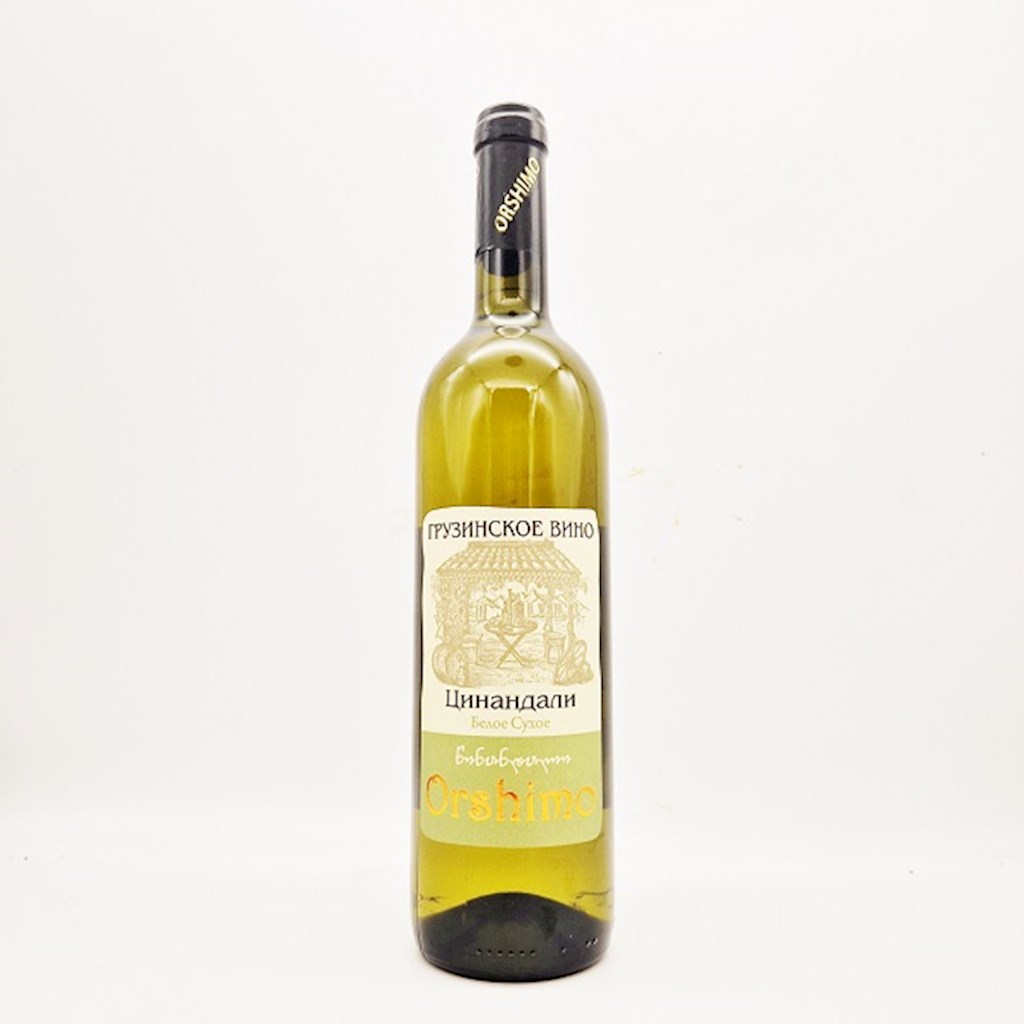 0,75 L Orshimo Wein Tsinandali  weiss trocken alc.11,5% // Вино "Цинандали" белое сухое