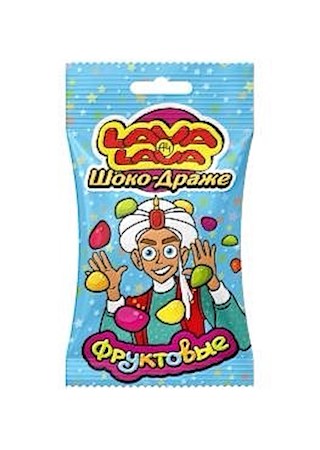 30g Lava Lava Maisdragee in Schoko Tutti Frutti Geschmack   // Lava Lava Драже цветное кукурузное в белой шоколадной глазури со вкусом Тутти-фрутти 