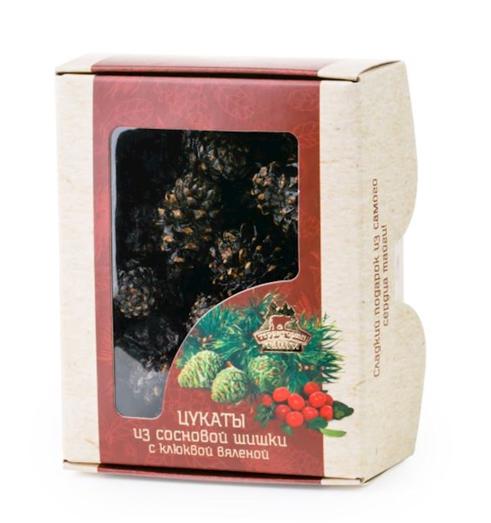 150g Terr.Taigi kandierte Tannenzapfen mit Moosbeere // Цукаты из Сосновых шишкек с клюквой