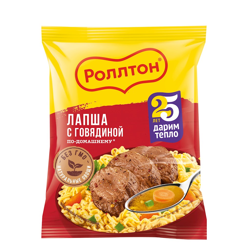 85g Rollton Vermicelli mit Rindfleischgeschmack // Лапша с говядиной по-Домашнему