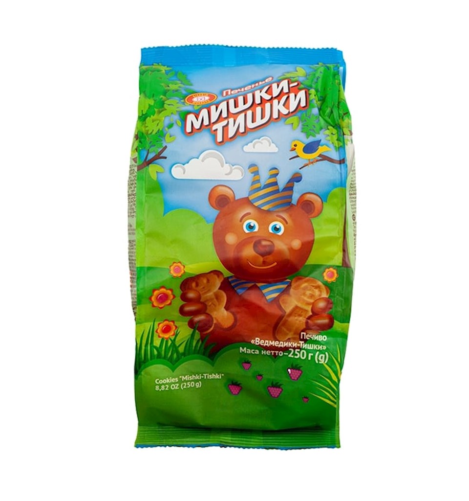 250g BS Kekse "Vedmediki" mit Milchgeschmack // Печенье  Мишки - Тишки