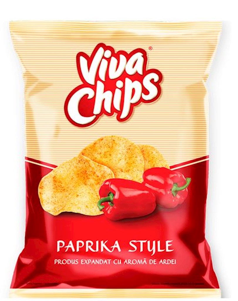 100g (RO) Viva Chips Kartoffelchips mit Paprika // Чипсы с паприкой  