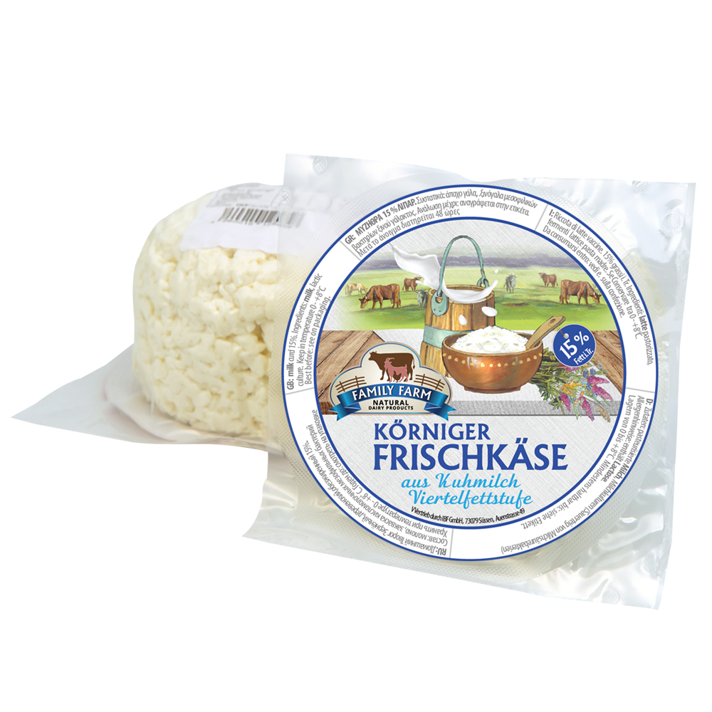 Körniger Frischkäse 15% nach Russischer Art 275g Hausmacherart