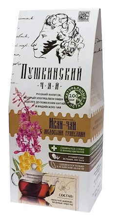 30g Stolbushino Ivan-Chai "Puschkinsky" mit Honiggranulat // Иван-Чай "Пушкинский" с медовыми гранулами 