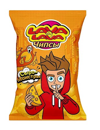 50g Lava Lava Kartoffelchips mit Käsegeschmack  // Lava Lava Чипсы картофельные со вкусом сыра
