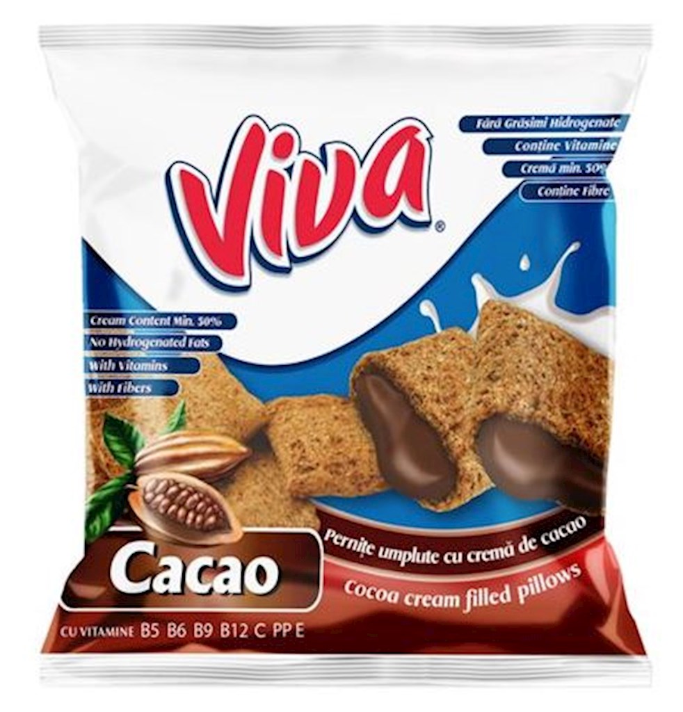 200g (RO) Viva Getreidekissen gefüllt mit Kakaocreme // Подушки с кремом из какао 