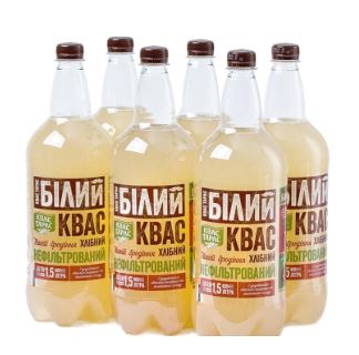 9 Liter Kwas Taras hell 6er Pack helles Brotgetränk 1,5L Flasche Alkoholfrei 