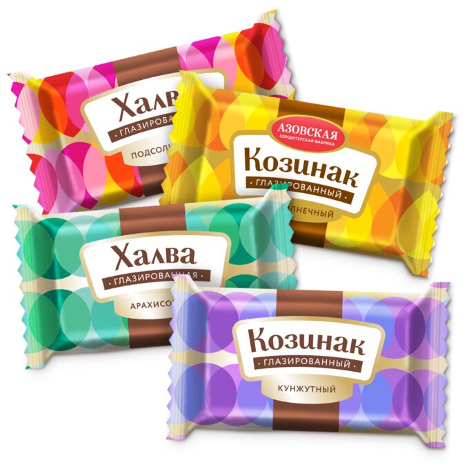 350g Pralinen Mix Assorti Erdnusskrokant und Helwa mit Schokoglasur Kosinaki und Halwa AKF