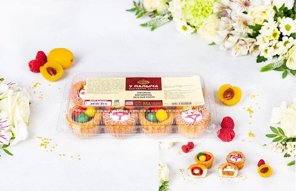 280g Palych´s Törtchen Fröhliche Clown // Пирожное Корзиночка Веселый клоун