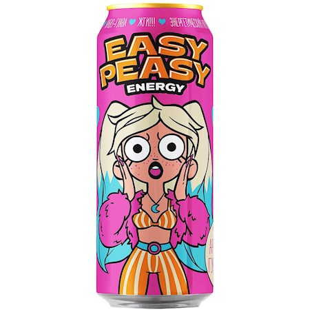 0,45l EasyPeasy Energy Drink mit Wassermelonen/Guaven // Энергетический напиток со вкусом арбуз-гуав
