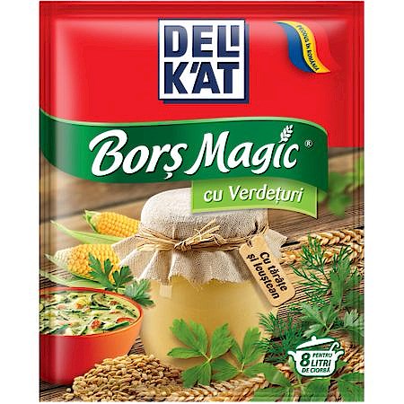 65g DELiKAT Bors Magic cu Verdeturi // Приправа Магия Борща с травами