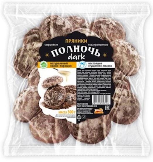 300g BP Prjaniki "Polnoch Dark"  // Брестский Пекарь Пряники «Полночь dark Kopie