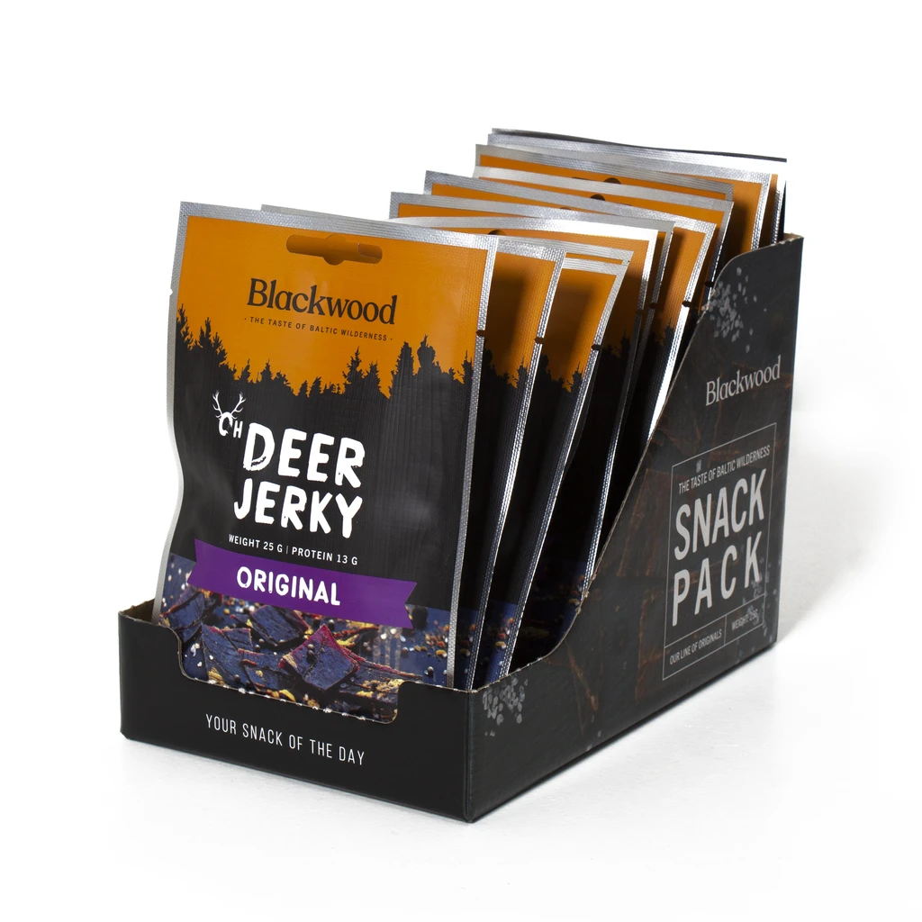 JERKY Hirschfleisch 15er Packung Wildfleisch Trockenfleisch Deer Jerky’s