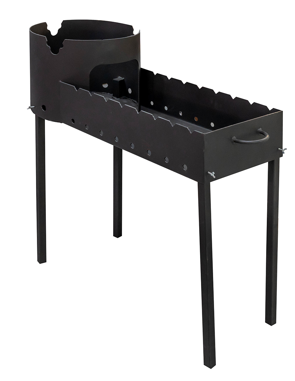 Utschag 8L mit Mangal 2 in 1 Universal Ofen Rund Uchag Holzkohlegrill Feldküche Grill BBQ