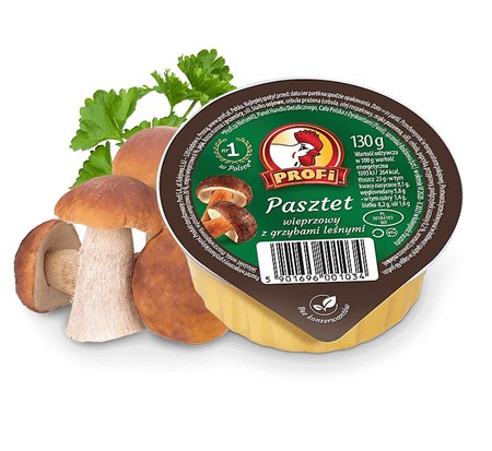 130g Profi Schweineberpastete mit Pilzgeschmack // Паштет печеночный с грибами