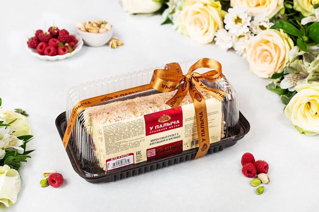 400g Palych´s Baiserrolle mit Pistazie und Himbeere // Меренговый рулет с фисташкой и малиной