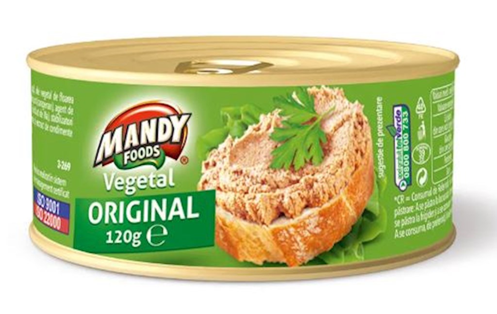 120g Mandy Foods Gemüseaufstrich Orig. /Pate Original // Паштет оригинал 