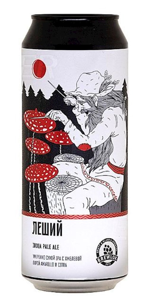 0,5l Bier „Leshy“ Hell, Dose, P16°, alc 6,2% // Светлое Нефильтроваое Банка "Леший"