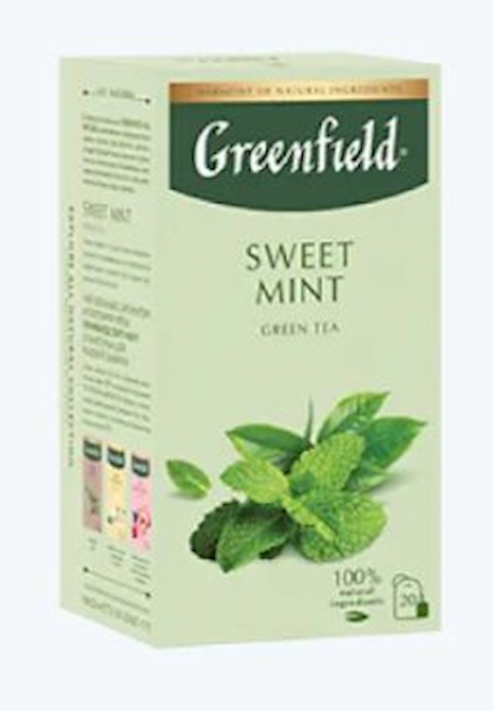 34g GF Grüntee Süße Minze (20x1,7g) // Чай Зеленый с листьями мяты