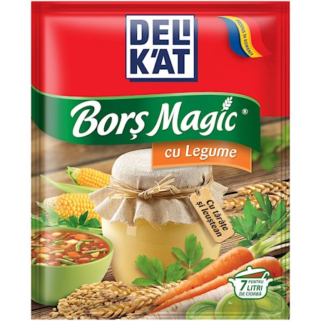 130g DELiKAT Bors Magic cu Legume  // Приправа Магия Борща с овощами 