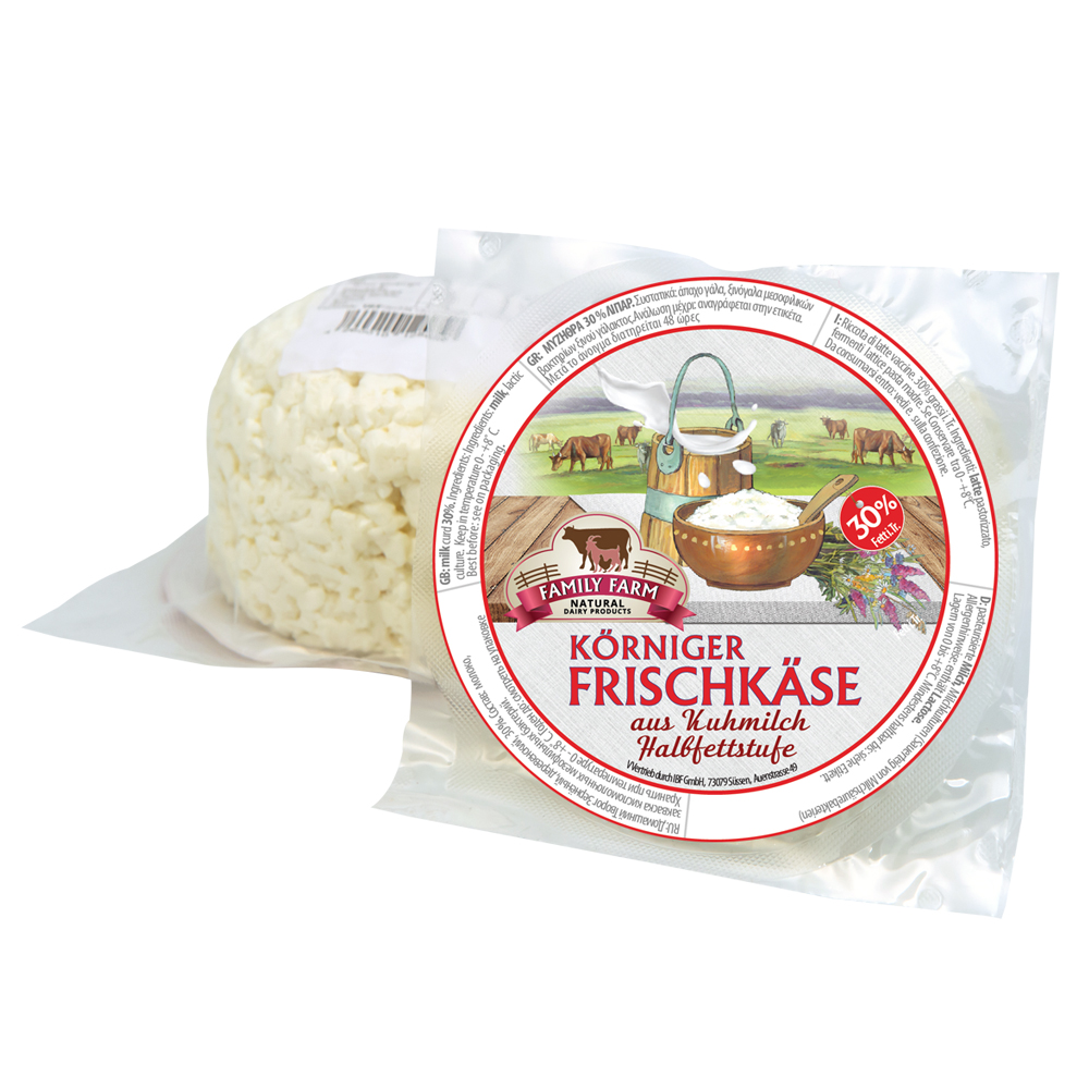 Körniger Frischkäse 30% nach Russischer Art 275g Hausmacherart