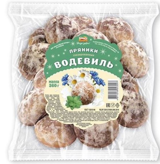 360g BP Prjaniki "Vodevilj" Klassik  //Брестский Пекарь Пряники «Водевиль»