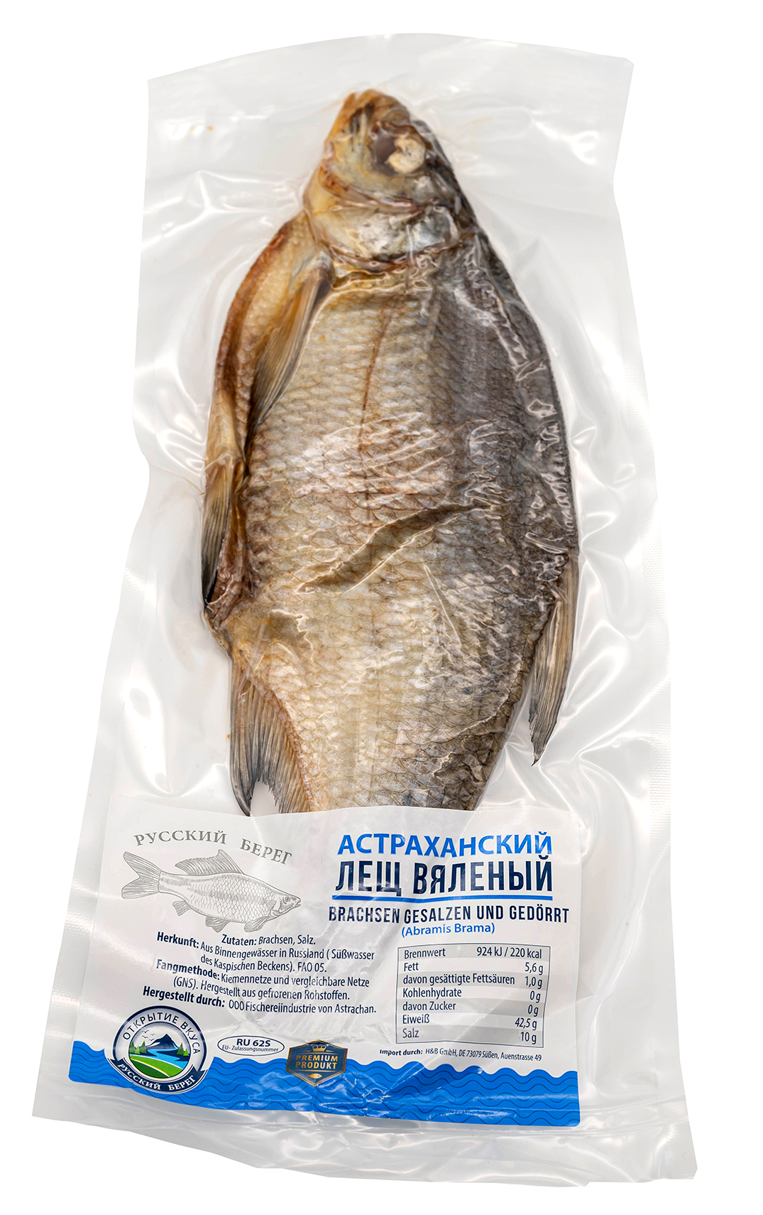 300g Brachsen Premium gesalzen und gedörrt Trockenfisch ЛЕЩЬ ВЯЛЕНЫЙ АСТРАХАНСКИЙ