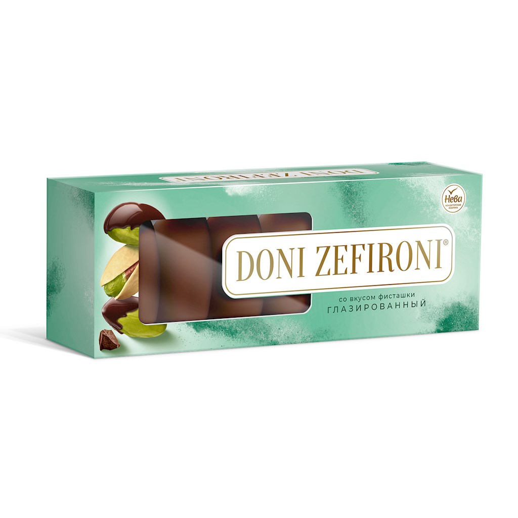 210g Neva Sevir in Schoko Pistazienaroma  // Зефир Doni Zefironi со вкусом фисташки глазированный