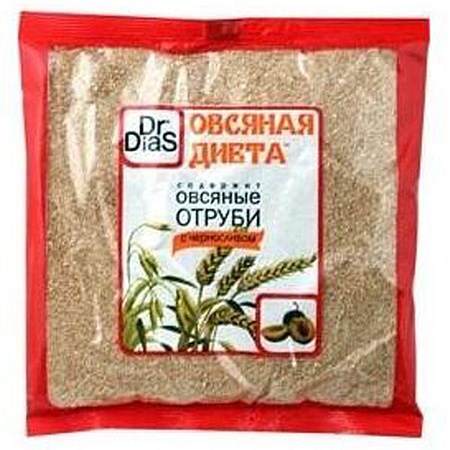200g Dr Dias Haferkleie mit Pflaumen // Овсяные отруби с черносливом