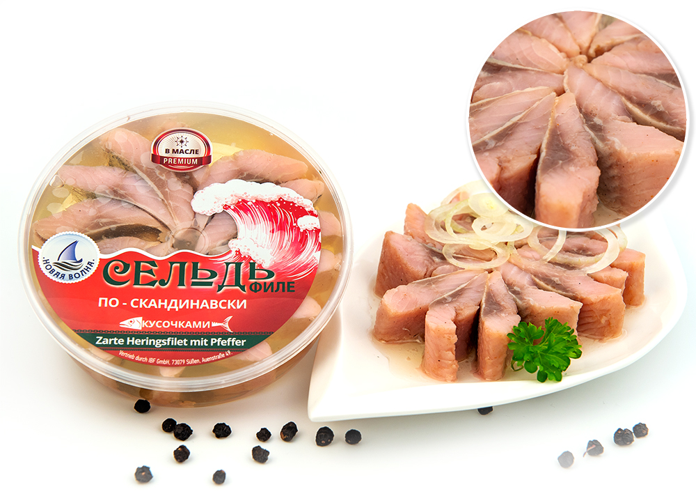 260g Heringfilets Skandinavische Art Novaja Volna Premiumqualität