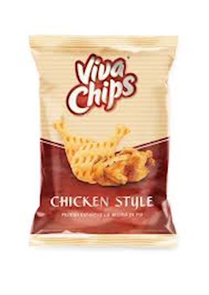 50g (RO) Viva Chips Weizen-Kartoffelchips mit Hähnchengesch.  // Пшенично-картоф. чипсы со вкусом курицы 