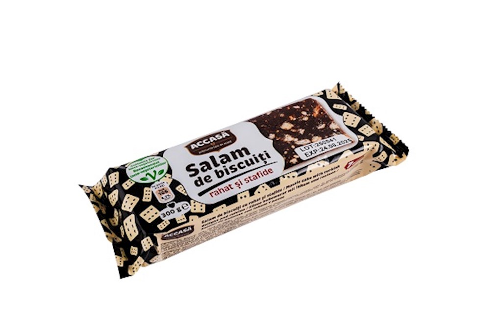 300g Accasa Kakao-Keksrolle mit Rahat/Salam de biscuit // Бисквитный рулет с какао и рахат-лукумом
