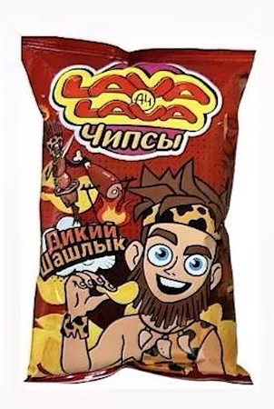 50g Lava Lava Kartoffelchips mit Schaschlik Geschmack // Чипсы картофельные со вкусом Шашлыка 