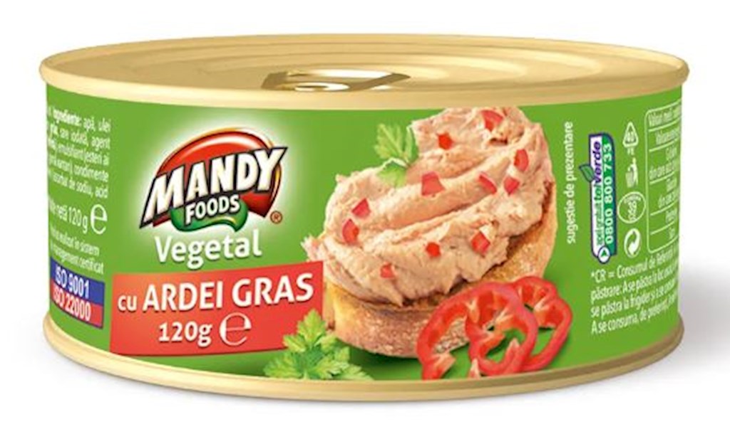 120g Mandy Foods Gemüseaufstrich m Paprika / Pate ardei // Овощной Паштет с паприкой